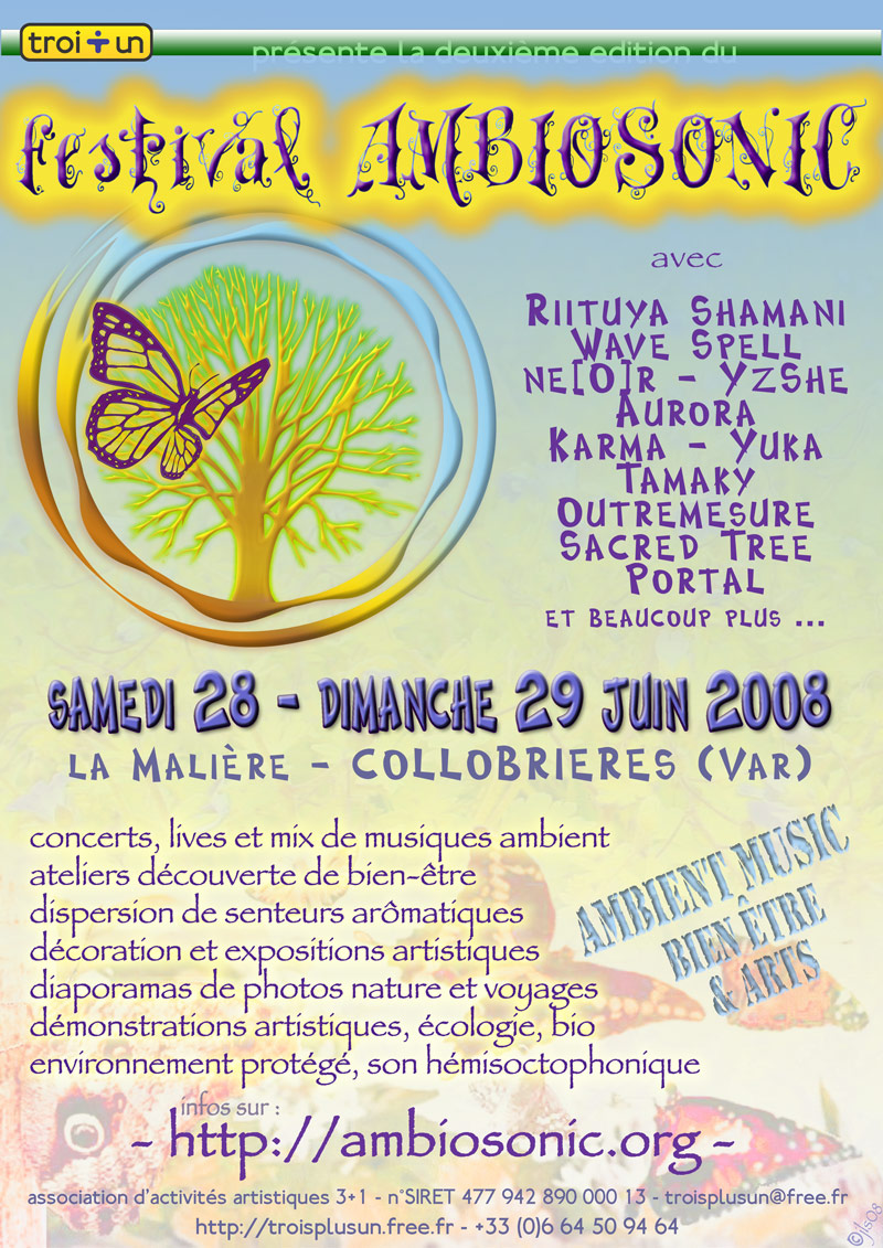 affiche du festival Ambiosonic 2008